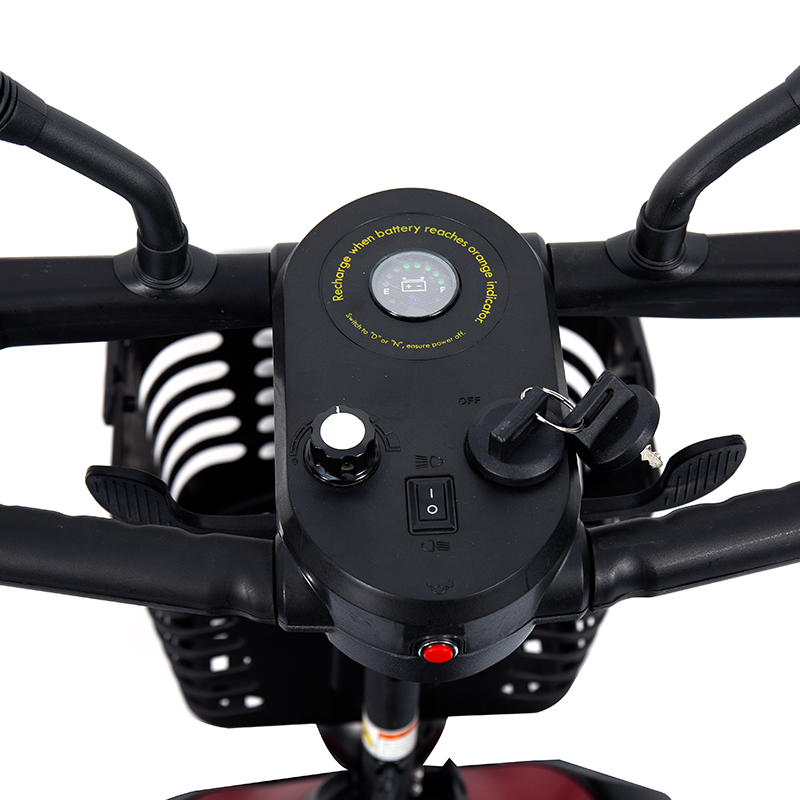 YL-07 4 Wheel Travel Foldable Electric Powered Mobility Scooter na may Basket