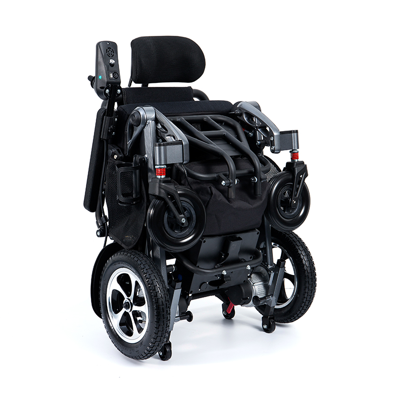YL-9005 Awtomatikong Folding Remote Control Electric Wheelchair