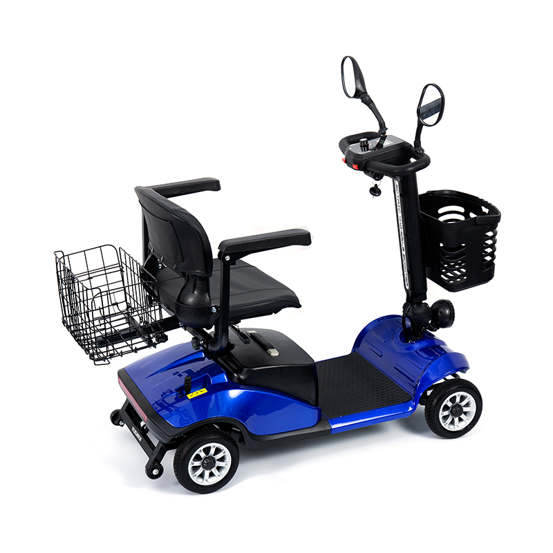 YL-09B Folding 4-Wheel Lightweight Mobility Scooter na may Basket
