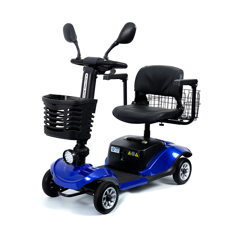YL-09B Folding 4-Wheel Lightweight Mobility Scooter na may Basket