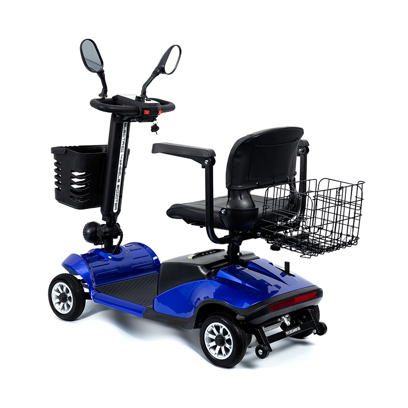 YL-09B Folding 4-Wheel Lightweight Mobility Scooter na may Basket