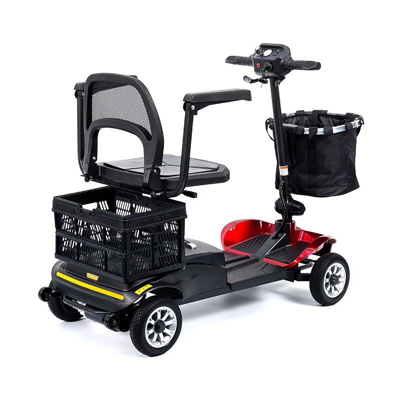 YL-02 Lightweight 4-Wheel Mobility Scooter para sa mga Nakatatanda, Nagtatampok ng 360° Swivel Seat