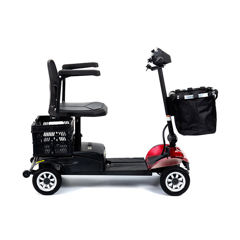 YL-02 Lightweight 4-Wheel Mobility Scooter para sa mga Nakatatanda, Nagtatampok ng 360° Swivel Seat