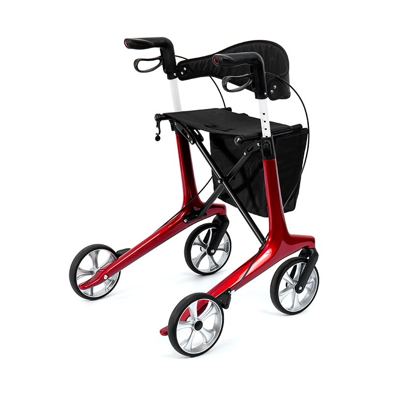 HES-R306 Lightweight Rollator – Natitiklop, TPR Wheels, Naaayos, 150kg na Kapasidad ng Timbang