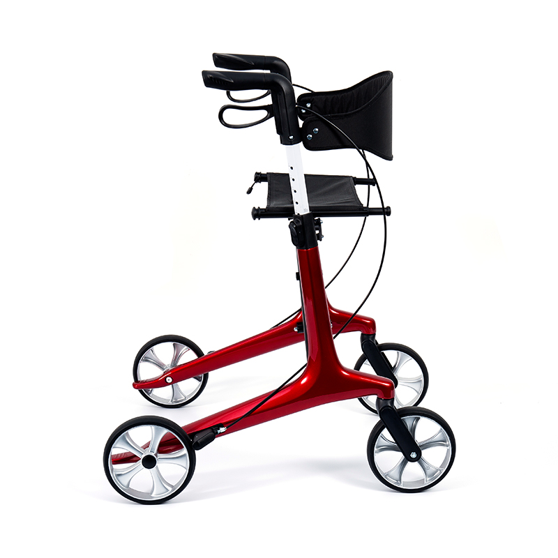 HES-R306 Lightweight Rollator – Natitiklop, TPR Wheels, Naaayos, 150kg na Kapasidad ng Timbang