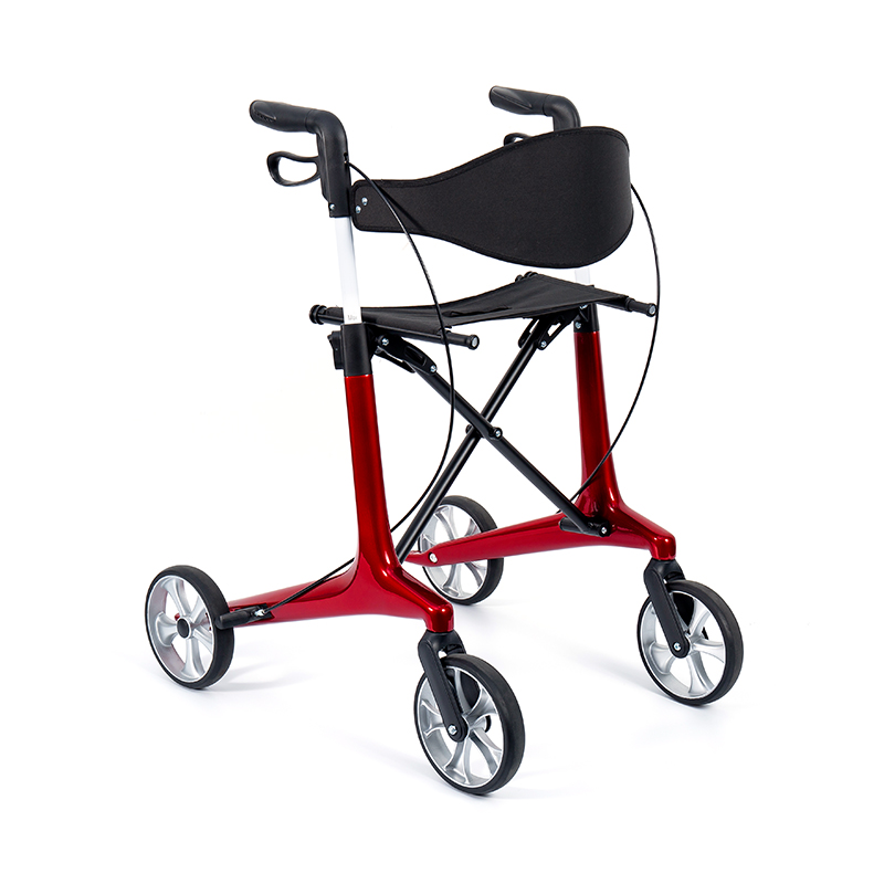 HES-R306 Lightweight Rollator – Natitiklop, TPR Wheels, Naaayos, 150kg na Kapasidad ng Timbang